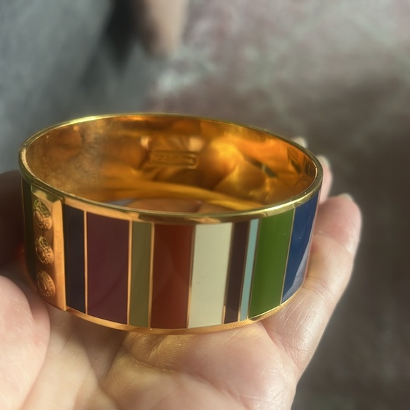 Coach Legacy Stripe Bangle - Picture 4 of 4